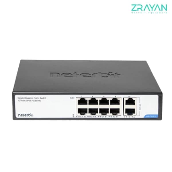 سوییچ 10 پورت نتربیت مدل NGS-F1010P-C — تصویر ۲