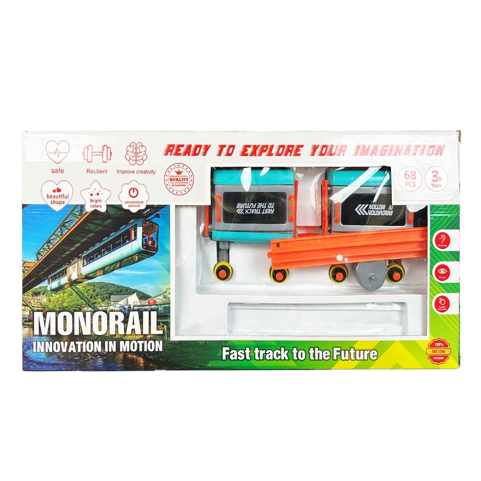 اسباب بازی مونوریل Monorail (قطار هوایی) مدل 2 واگن( کوچک)