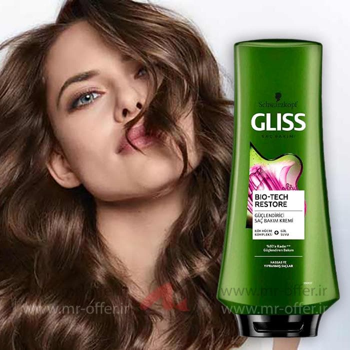 شامپو بازسازی مو گلیس Gliss سبز — تصویر ۴