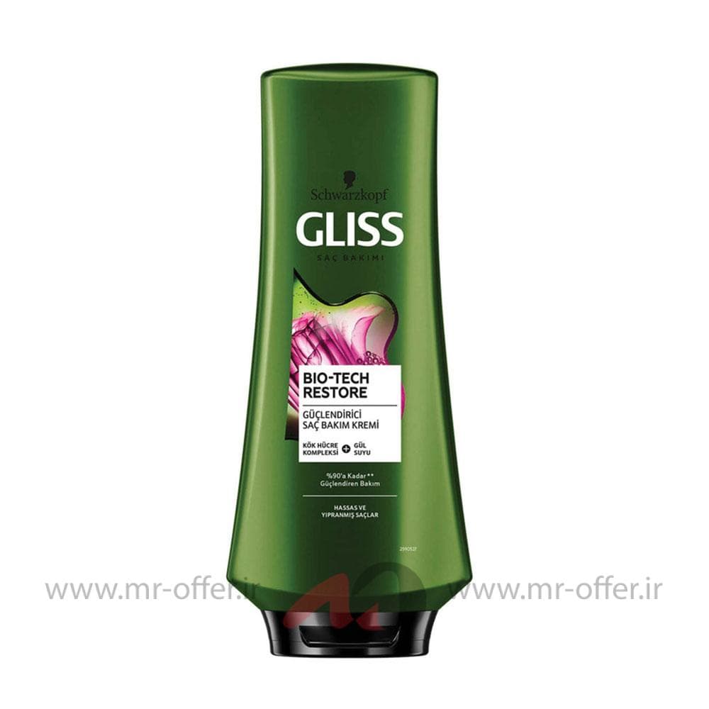 شامپو بازسازی مو گلیس Gliss سبز — تصویر ۳