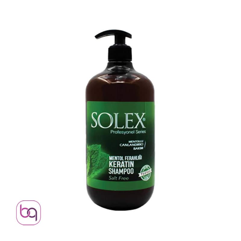 شامپو نعنا کراتین بدون نمک سولکس solex