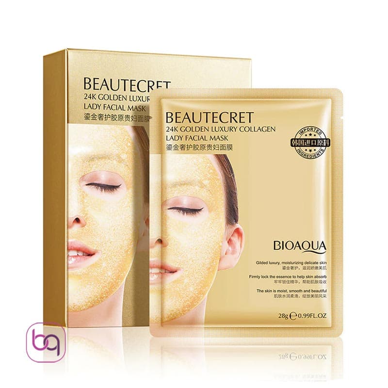 ماسک ورقه ای طلا 24K عیار بیوآکوا Bioaqua — تصویر ۲