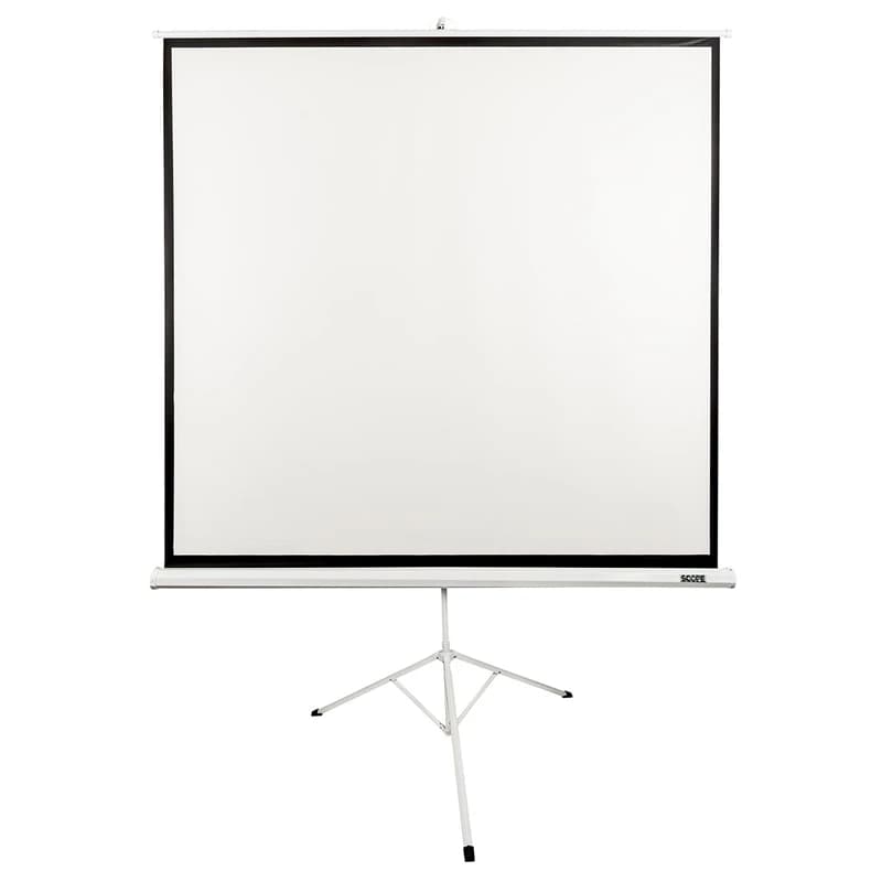 پرده نمایش پایه دار اسکوپ سایز 1.8×1.8 متر | قابل حمل و با نصب سریع