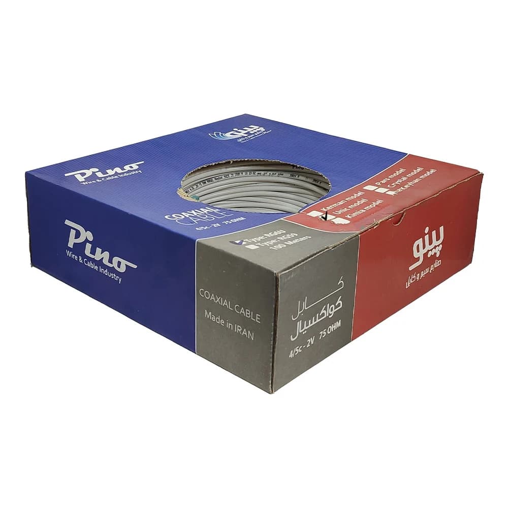 کابل آنتن پینو مدل یونیک مغزی 0.9و64رشته(کلاف100متری) — تصویر ۲