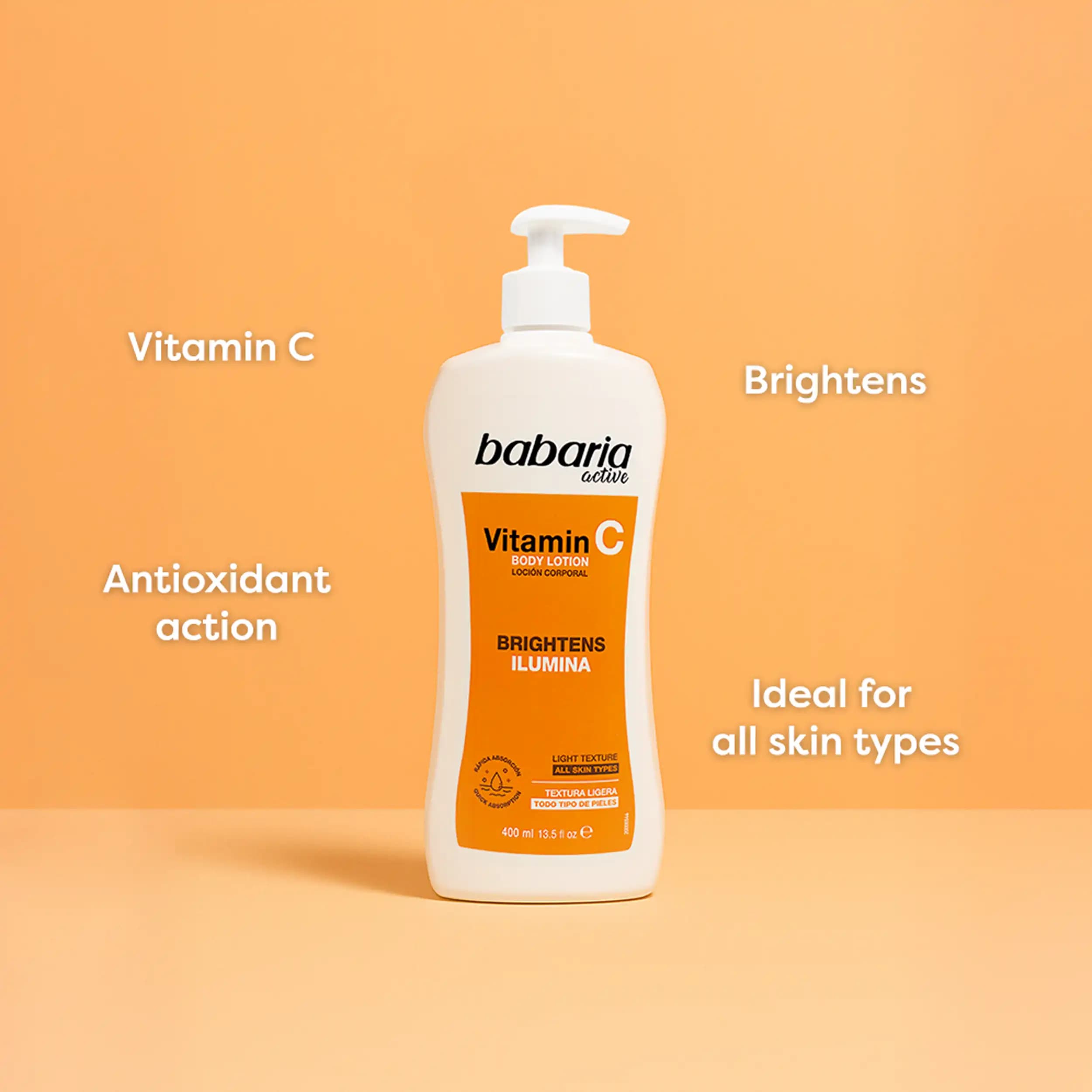 لوسیون بدن ویتامین سی باباریا | Babaria Body Milk Vitamin C 400ml — تصویر ۱۲