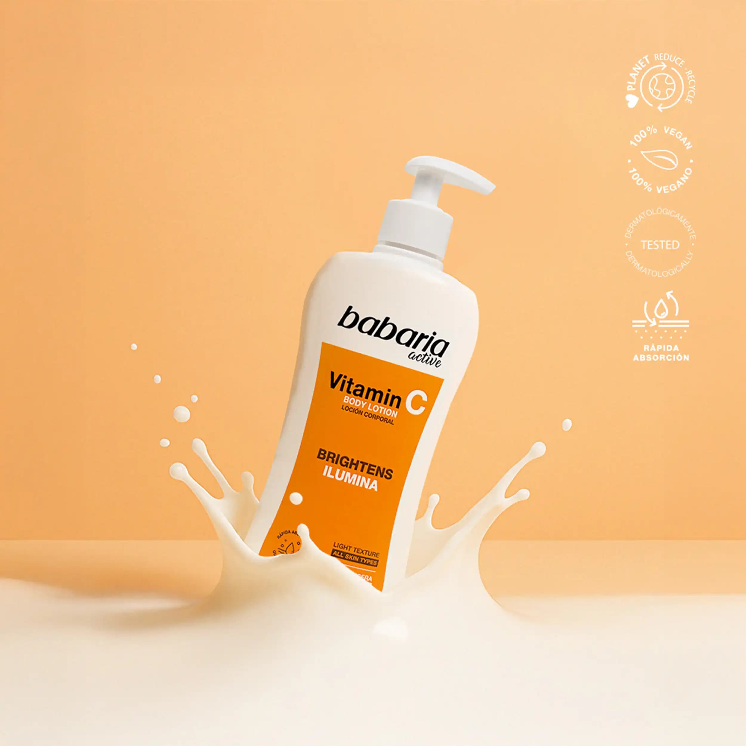 لوسیون بدن ویتامین سی باباریا | Babaria Body Milk Vitamin C 400ml — تصویر ۸