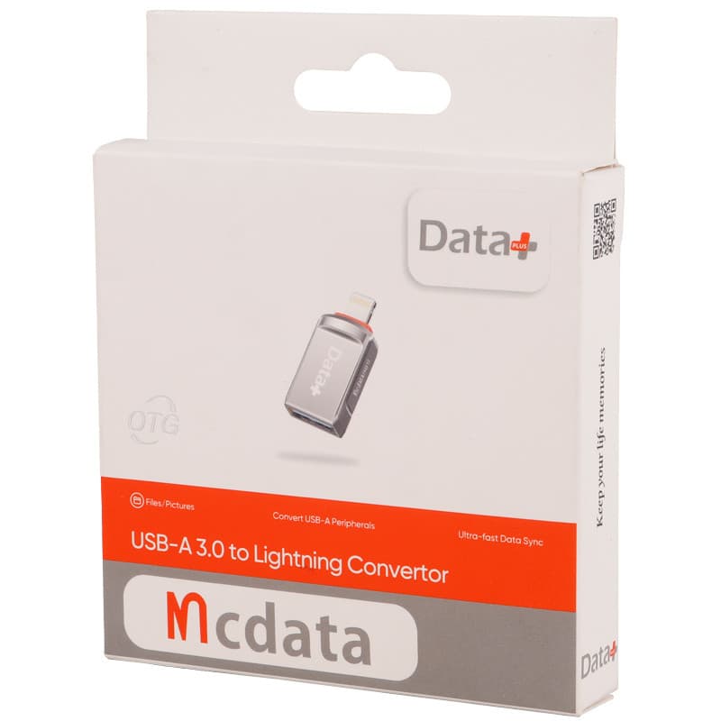 تبدیل USB OTG به لایتنینگ دیتا پلاس — تصویر ۲