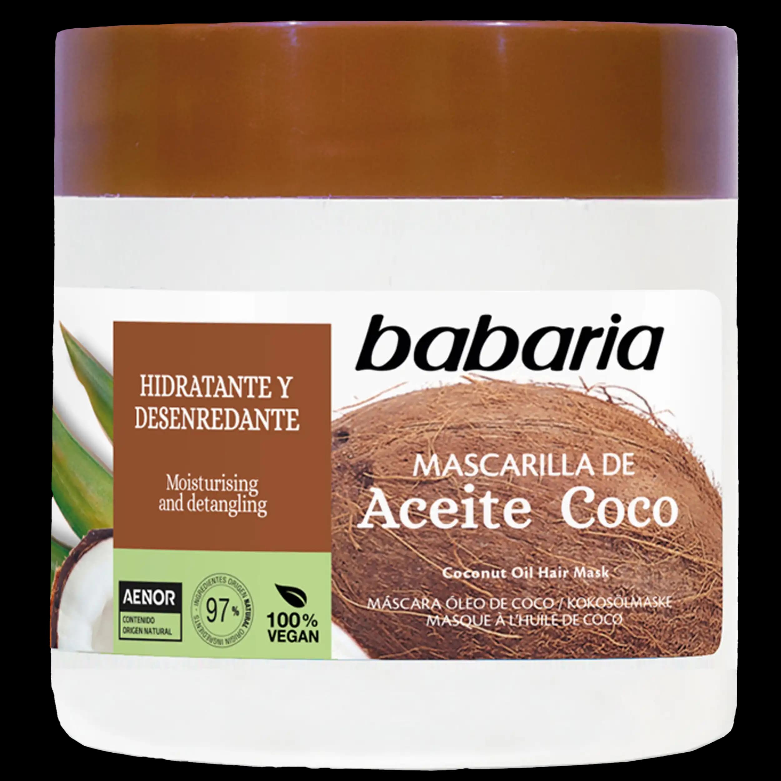 ماسک مو روغن نارگیل باباریا | Babaria Coconut Oil Mask 400ml — تصویر ۸