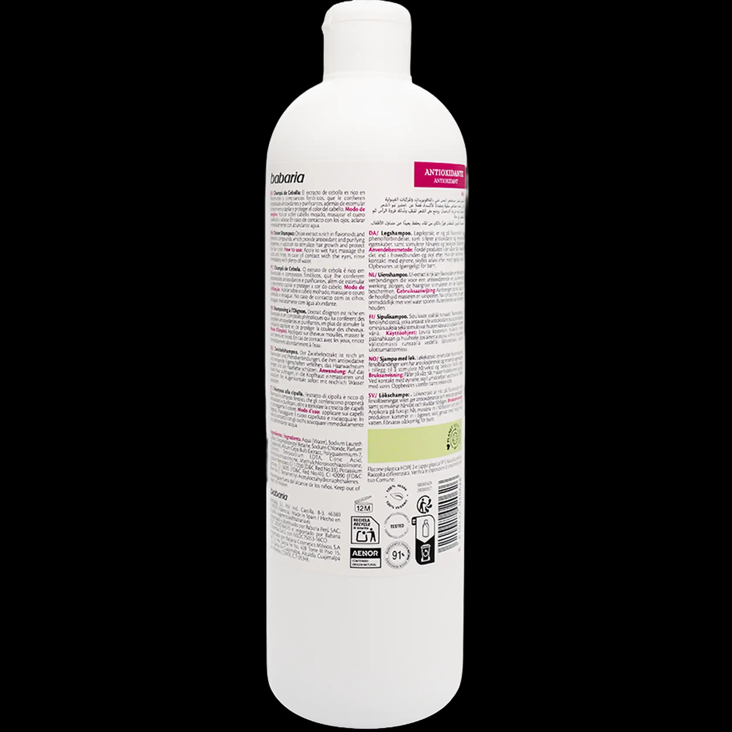 شامپو پیاز باباریا | Babaria Onion Shampoo 700ml — تصویر ۷