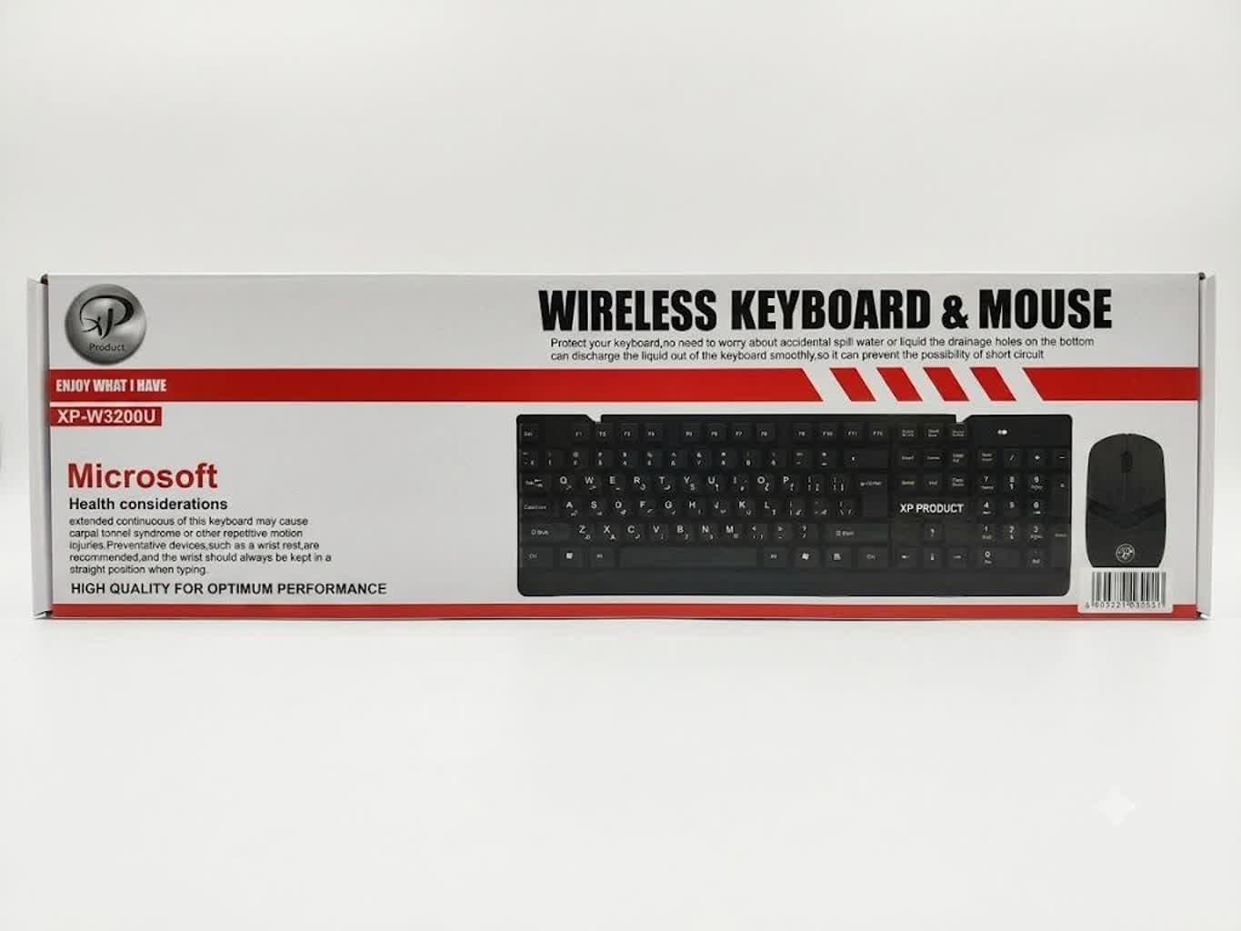 کیبورد و ماوس بی‌سیم ایکس پی مدل XP-W3200