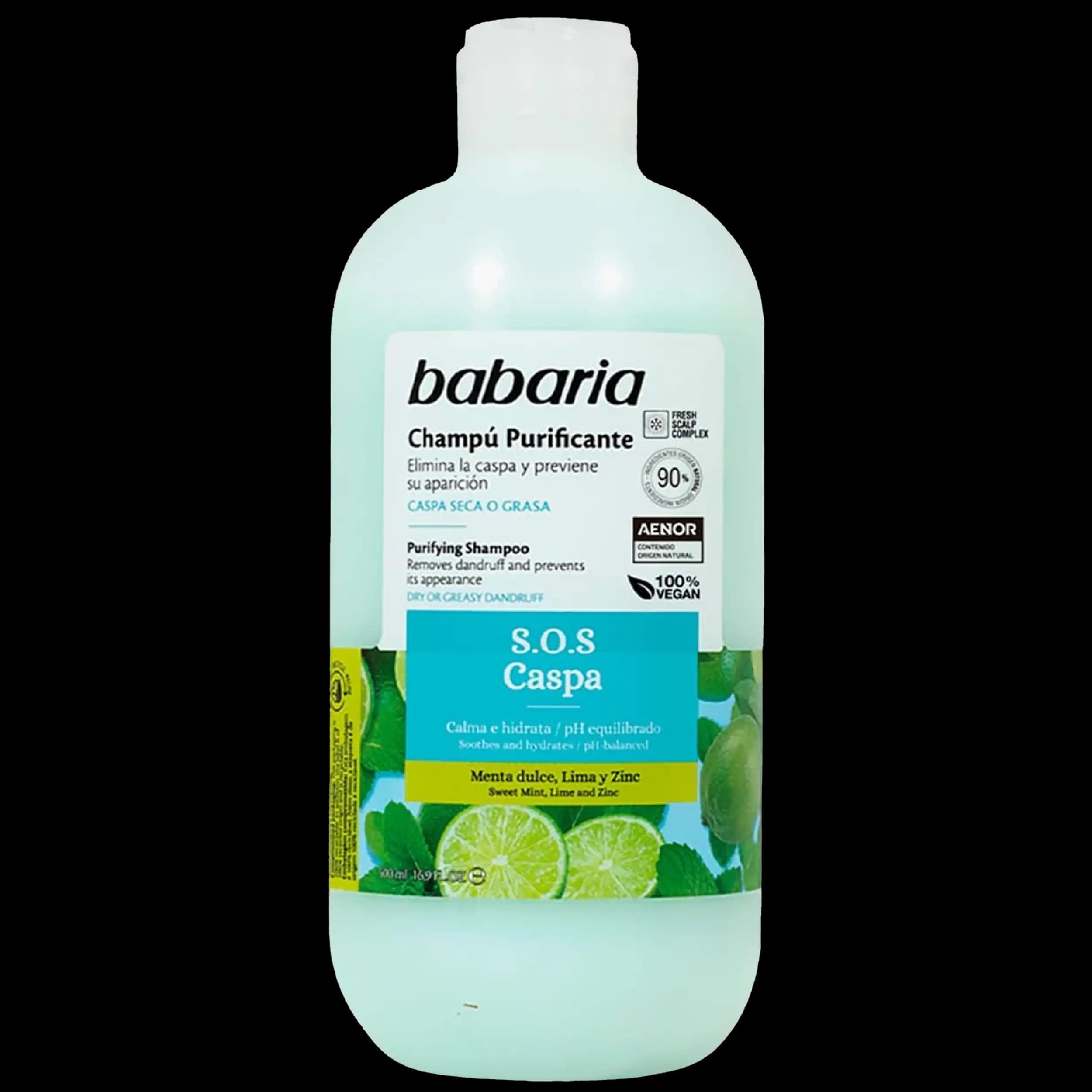 شامپو ضدشوره لیمو و نعنا باباریا | Babaria Purifying Shampoo 500ml