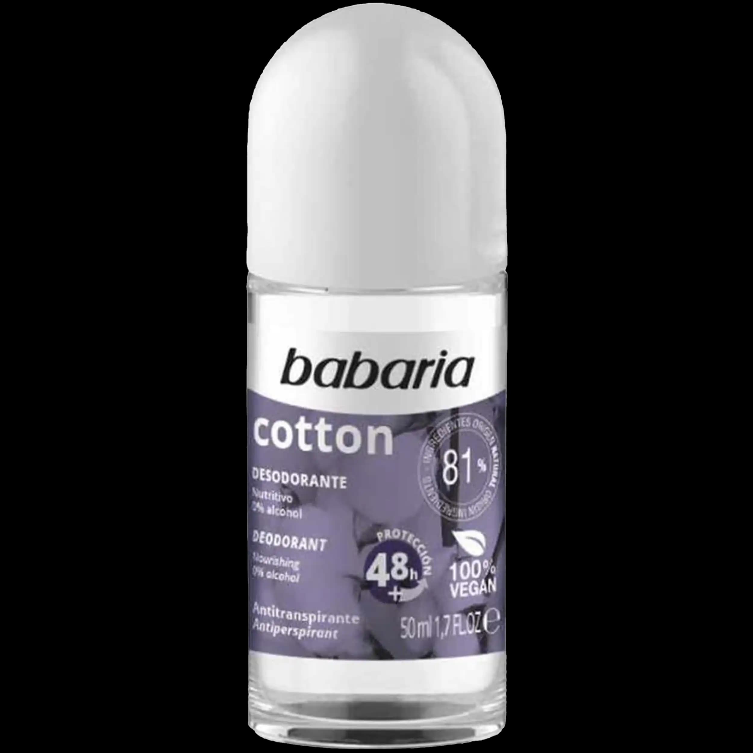 مام پنبه باباریا | Babaria Desodorante Roll-on Cotton 50ml — تصویر ۳