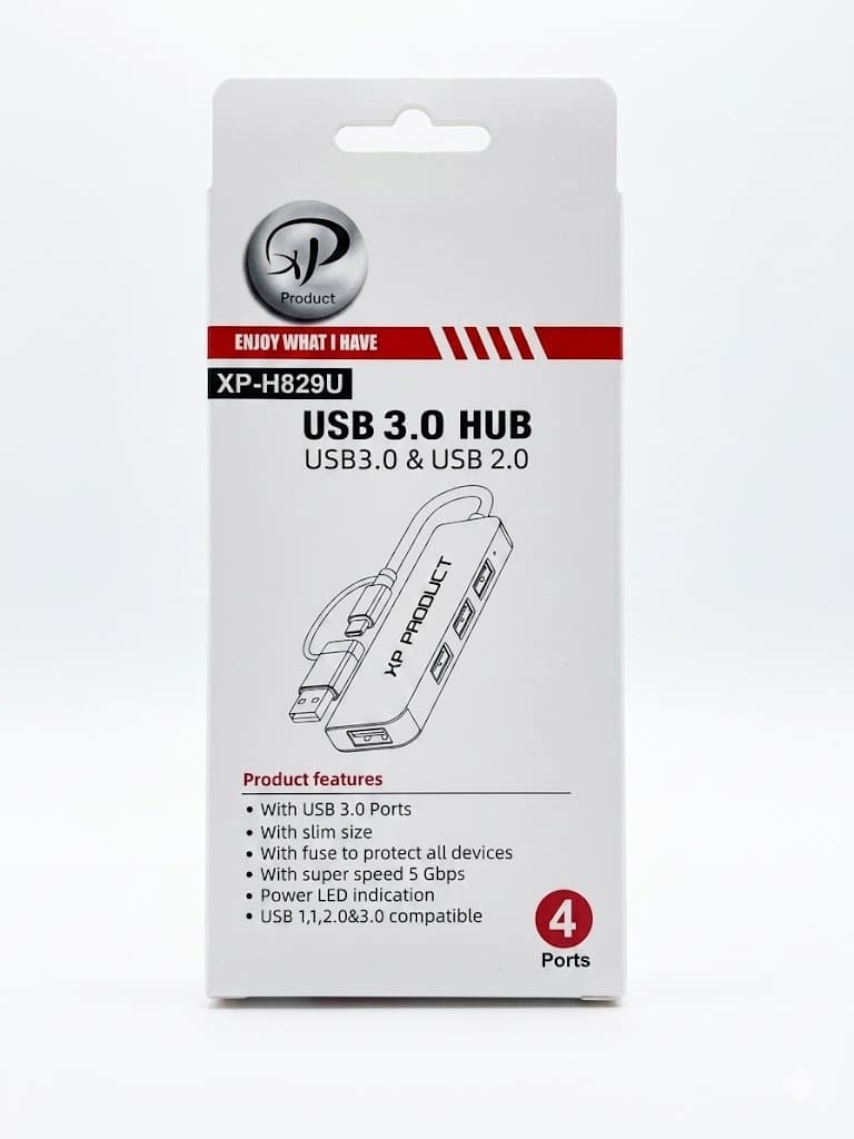 هاب 4 پورت پرسرعت USB 3.0 ایکس‌پی مدل XP-H829 — تصویر ۷
