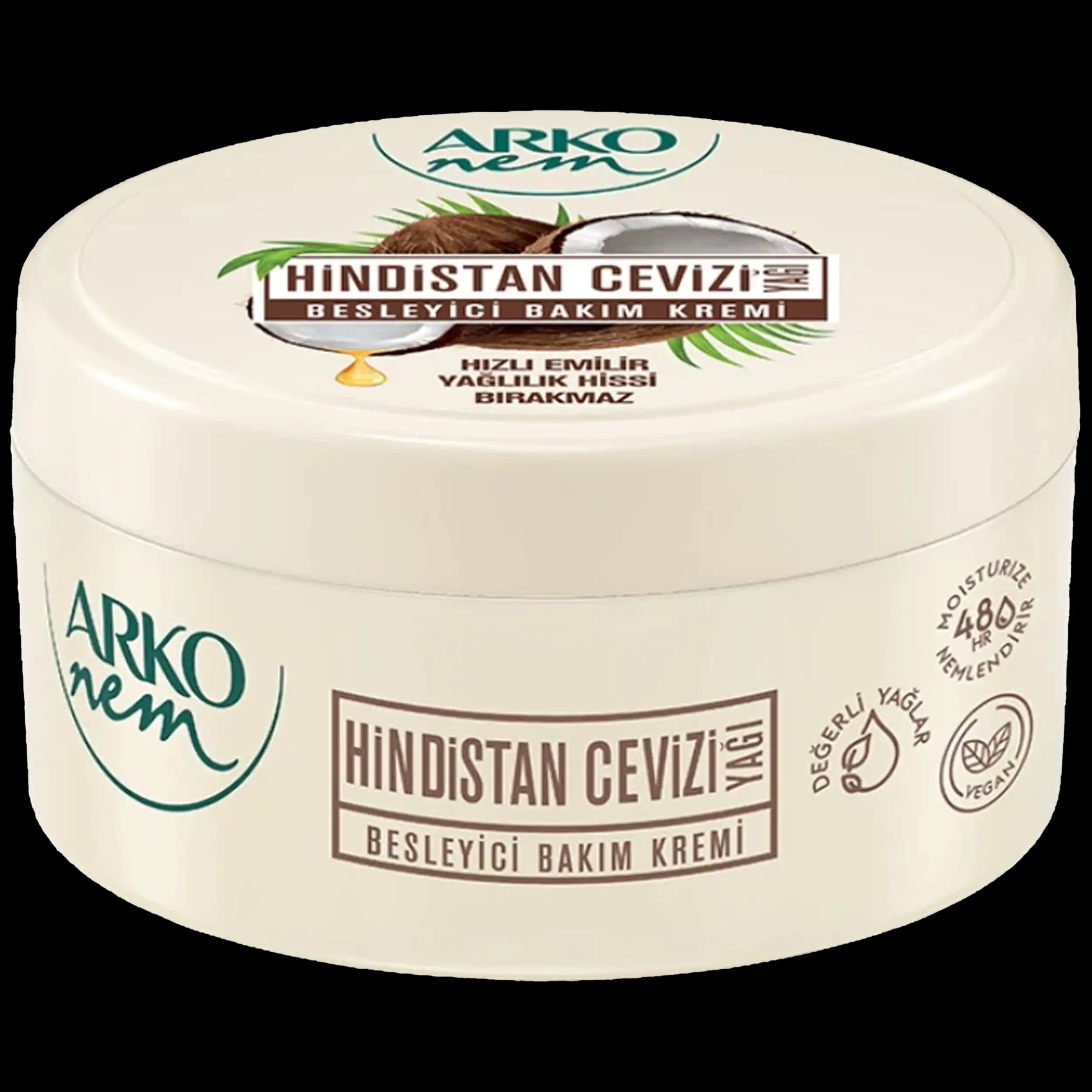 کرم مرطوب کننده روغن نارگیل آرکو نم | Arko nem Coconut Oil Cream 250ml