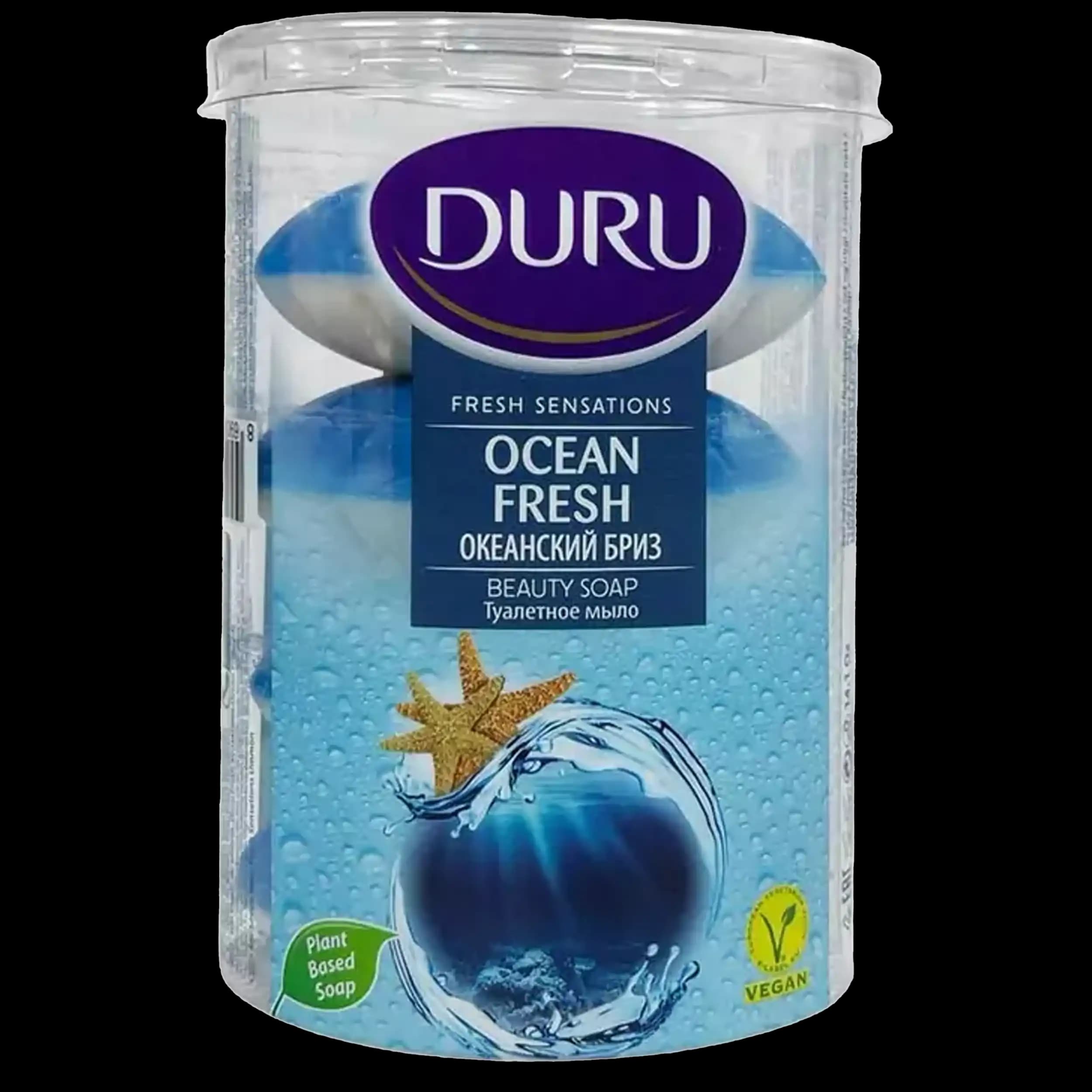 صابون لیوانی نسیم تازه اقیانوس دورو 4 عددی | Duru Fresh Ocean soap 400g