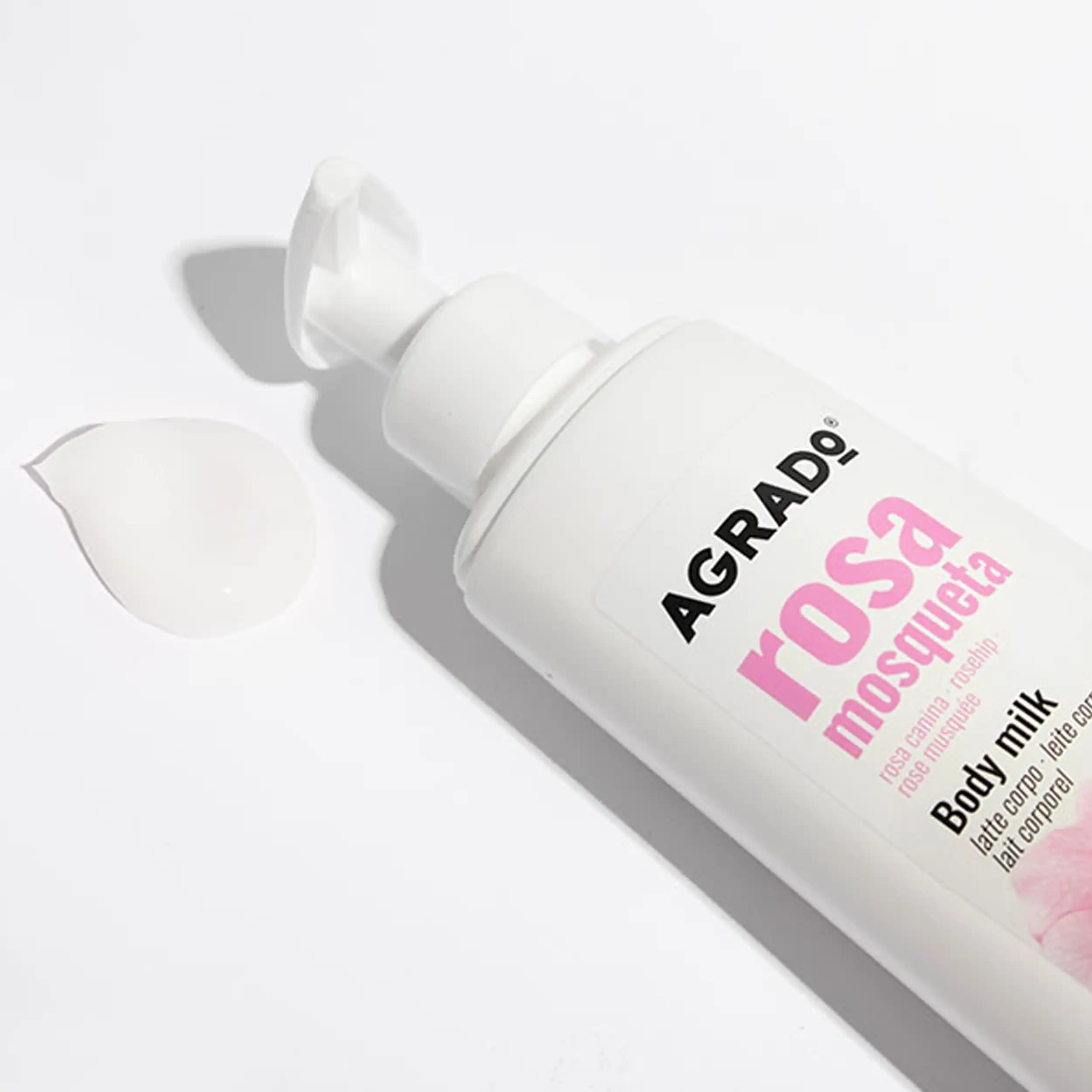 لوسیون بدن میوه گل رز 400 میل آگرادو | Rosehip Body Milk — تصویر ۳