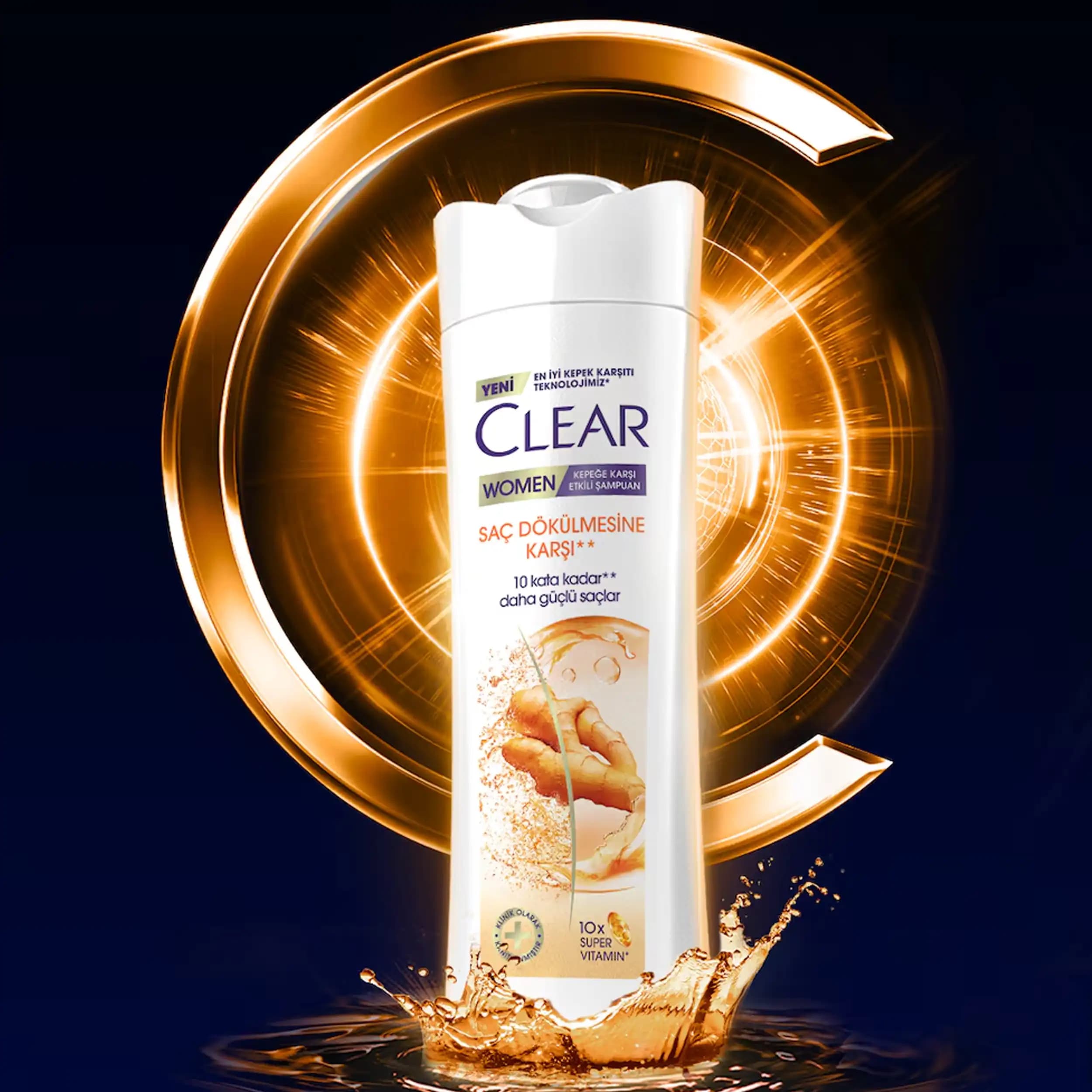 شامپو زنانه کلیر ضدریزش زنجبیل | CLEAR Women Anti-Hair Loss Shampoo 350ml — تصویر ۳