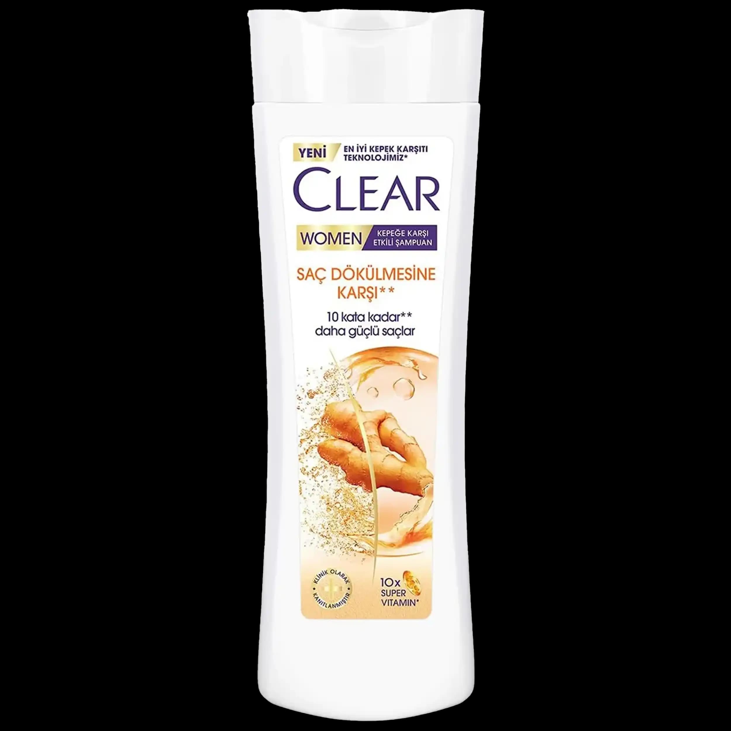 شامپو زنانه کلیر ضدریزش زنجبیل | CLEAR Women Anti-Hair Loss Shampoo 350ml
