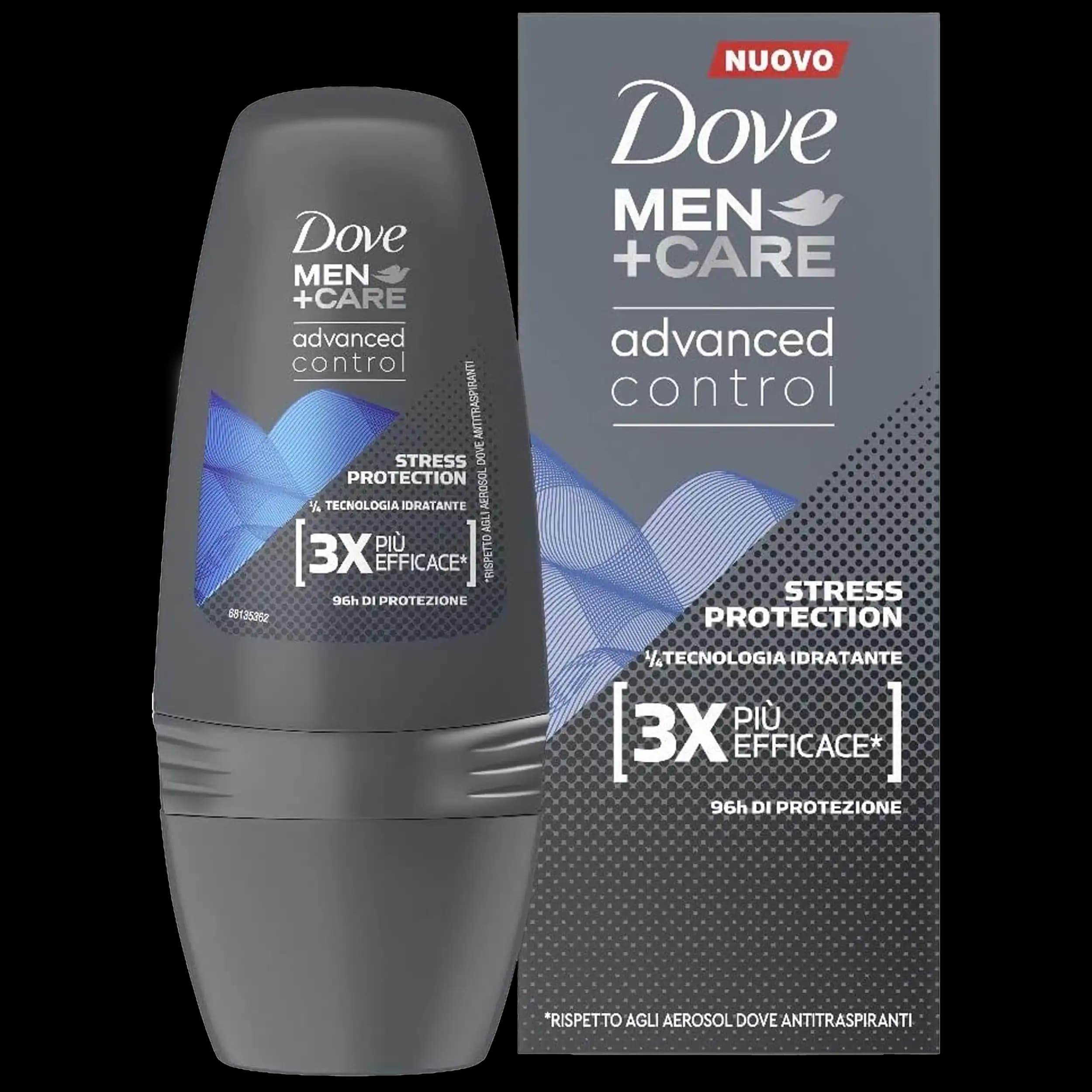 مام رول ضد استرس مردانه داو 96 ساعته | Dove M+C Advanced Control Stress Protection Roll-on Deodorant 50ml