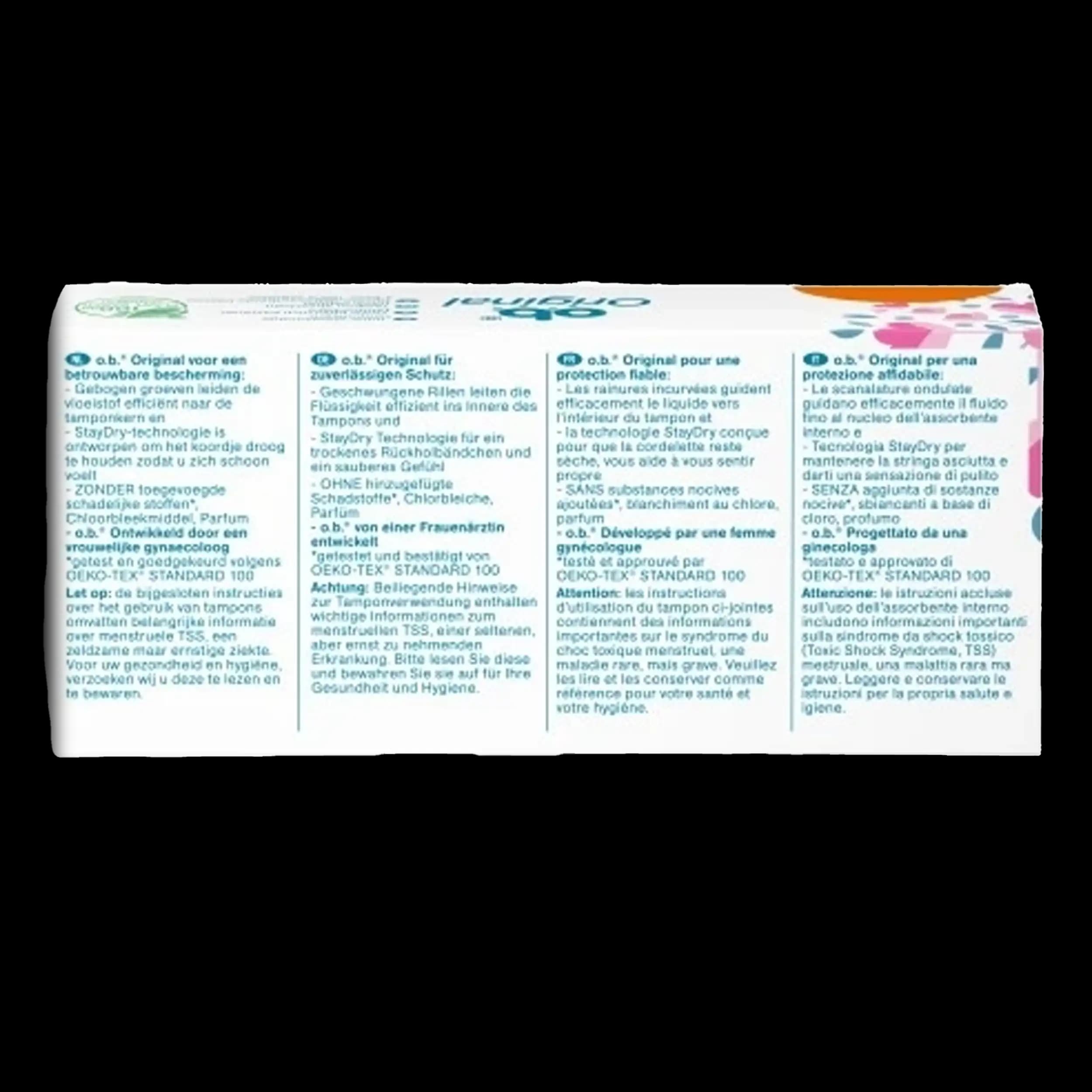 تامپون اوبی سایز سوپر 16 عددی | Ob Tampons Original Super 16 pcs — تصویر ۵
