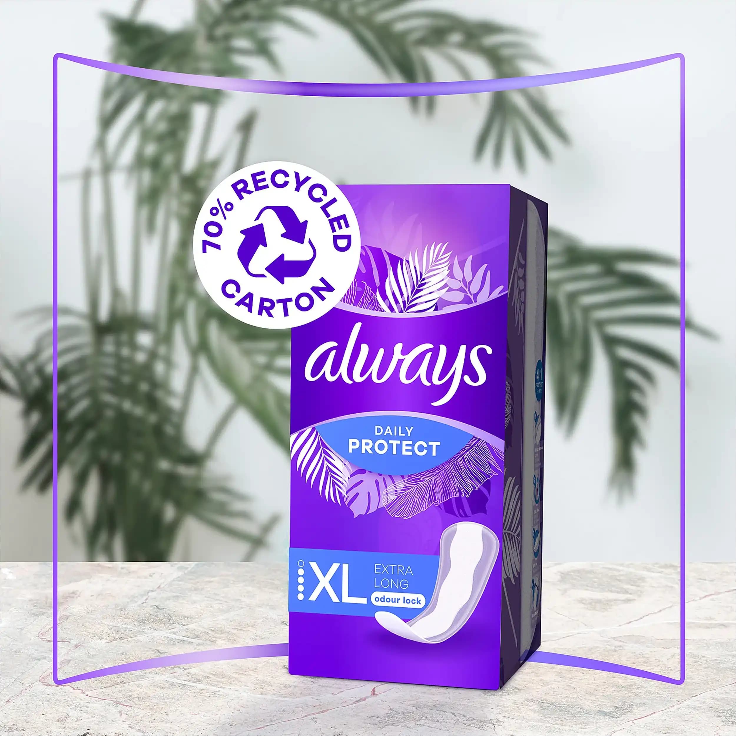 پد بانوان محافظت روزانه سایز خیلی بزرگ الویز ۲۲ عددی | Always Daily Protect Extra Long 22pcs — تصویر ۵