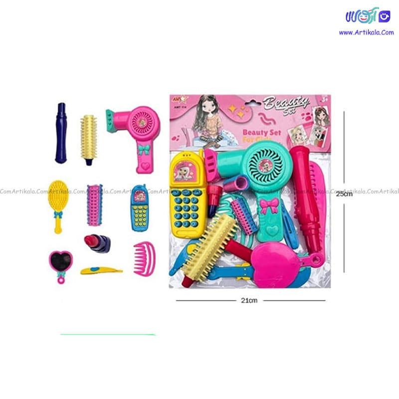 اسباب بازی ست لوازم آرایشی دخترانه مدل AMT114 — تصویر ۳