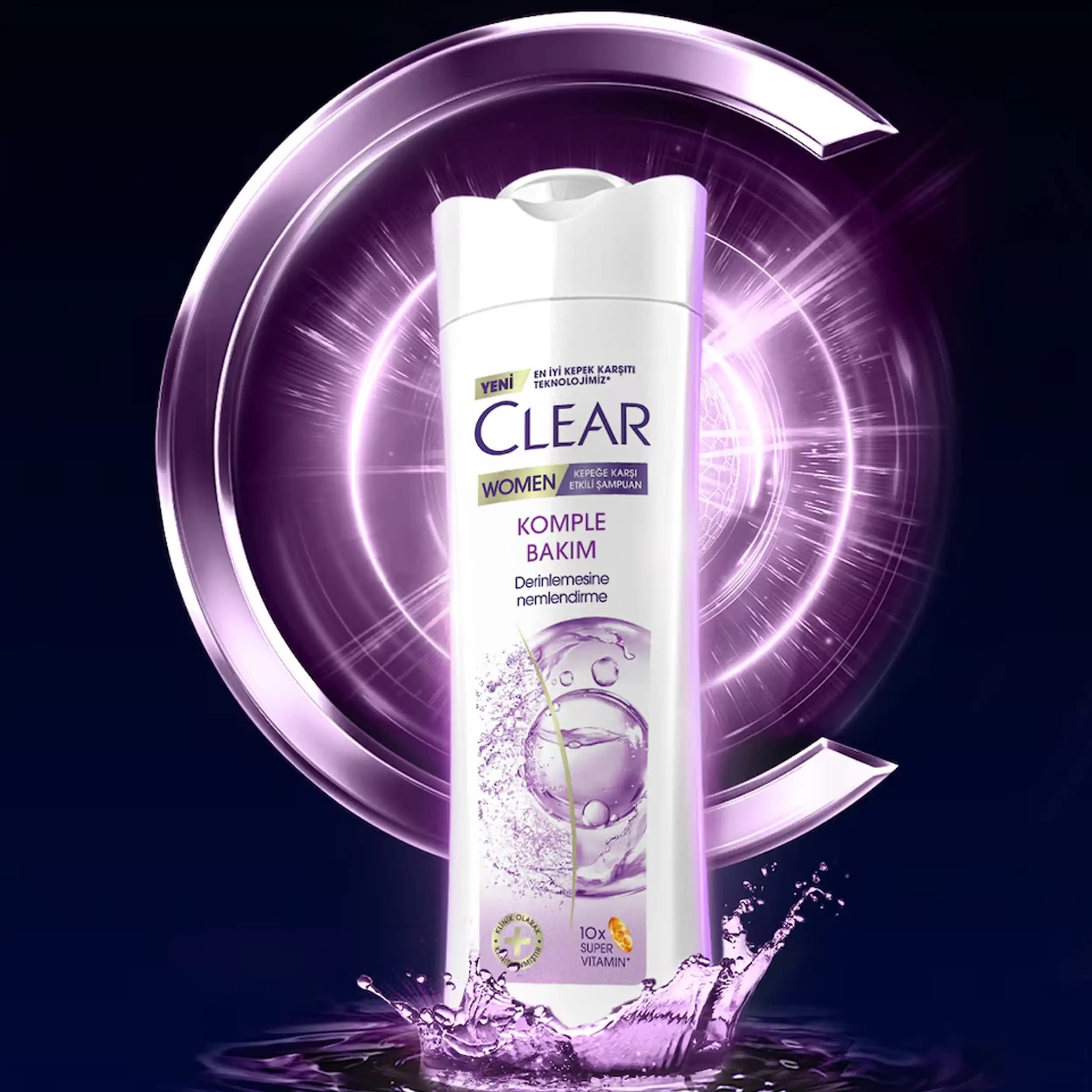 شامپو زنانه کلیر مراقبت کامل | CLEAR Women Complete Care Anti‑Dandruff Shampoo 350 ml — تصویر ۳