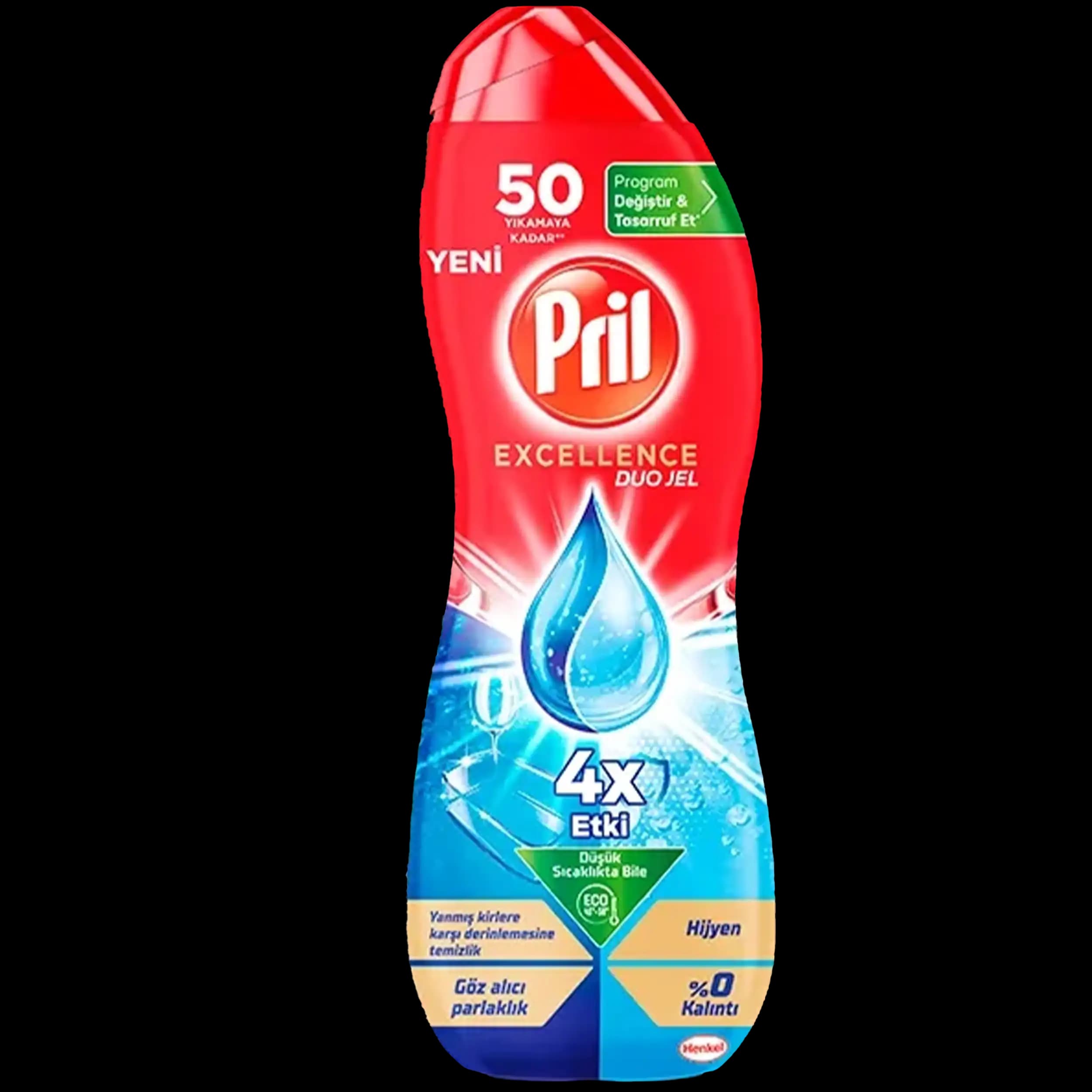 مایع ماشین ظرف‌شویی دوفاز ۹۰۰ میل تمیزکننده پریل | Pril EXCELLENCE Duo Gel 900 ml — تصویر ۲