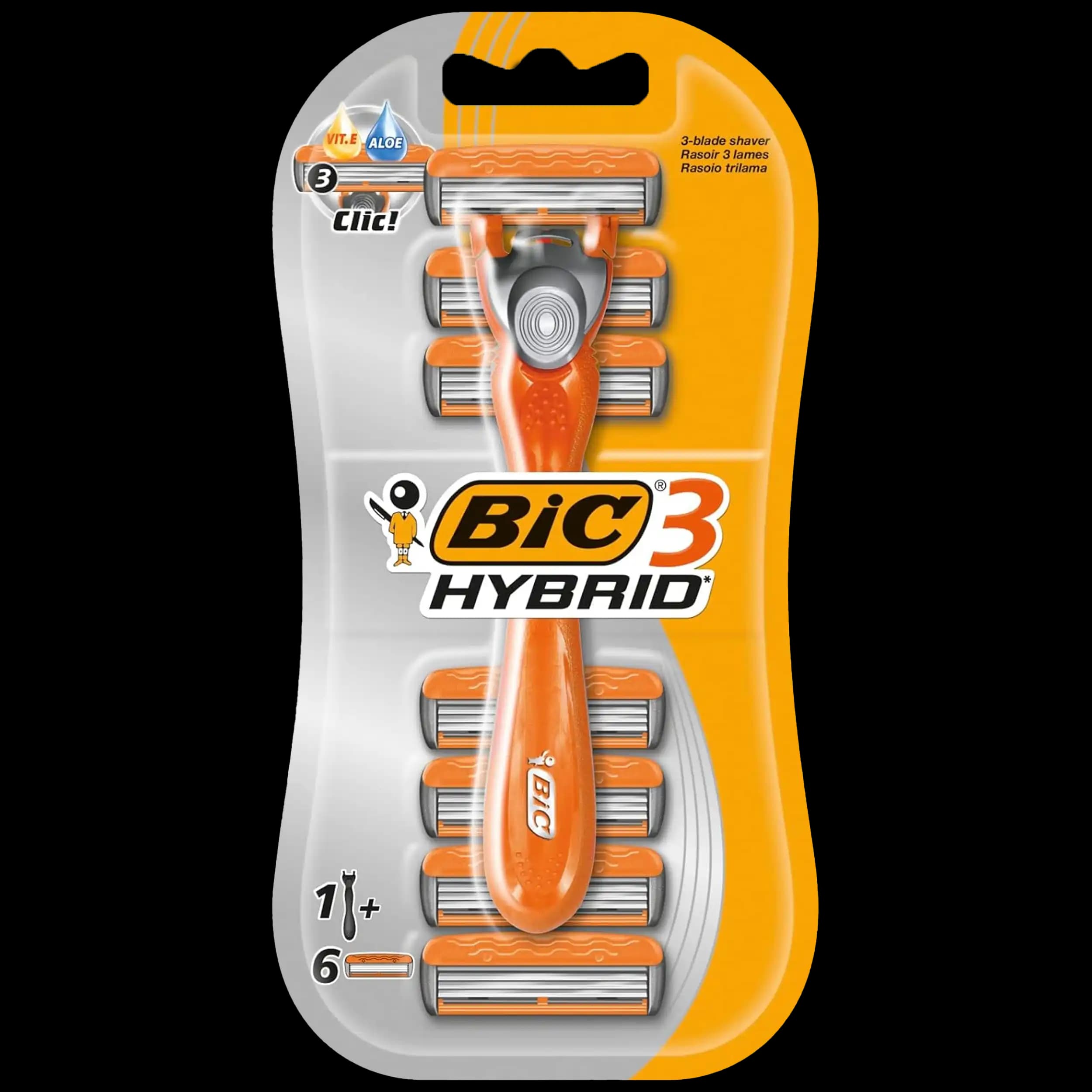 خود تراش سه تیغ 6 یدک بیک | BIC 3 Hybrid Men’s Razors — تصویر ۶