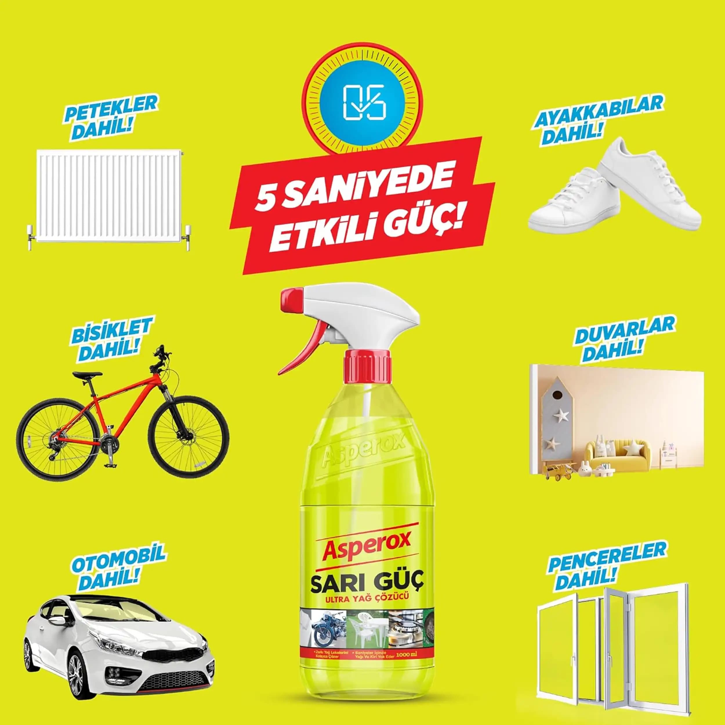 اسپری آبی آسپروکس | Asperox Blue Power Ultra Degreaser 1000ml — تصویر ۱۱