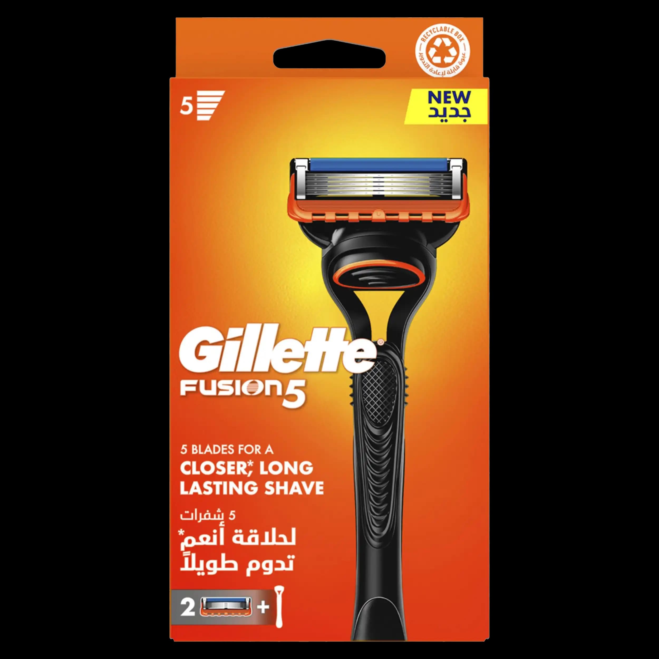 ژیلت فیوژن 5 با 2 یدک | Gillette Fusion5 H2 Men’s Razor — تصویر ۸
