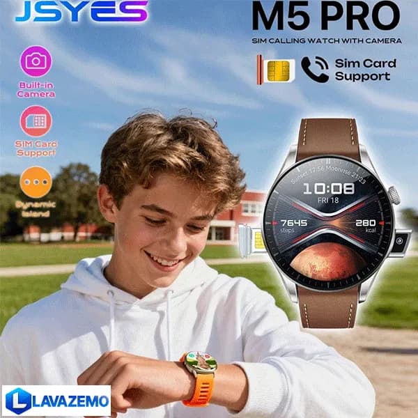 ساعت هوشمند دوربین‌دار M5 Pro سیم کارت خور — تصویر ۱۱