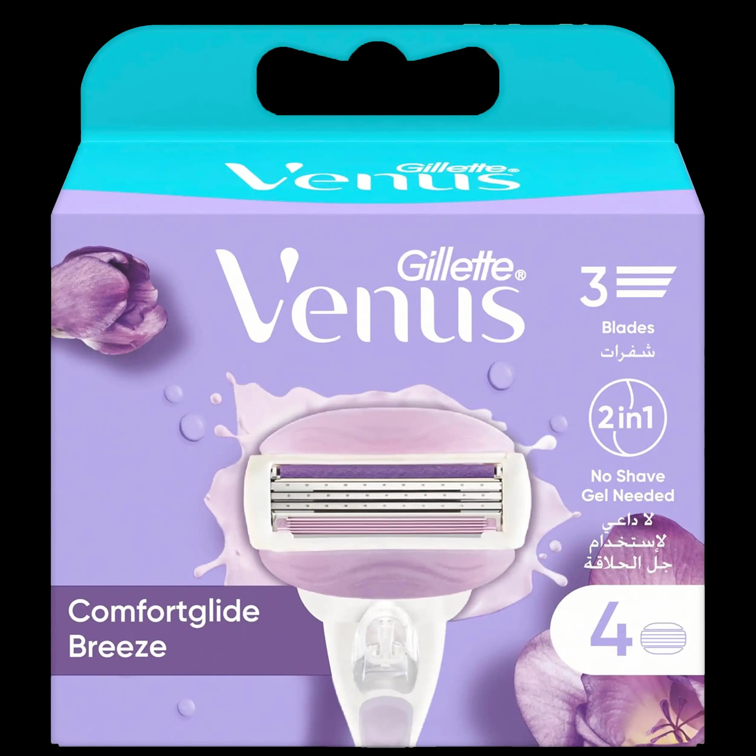 یدک ژیلت ونوس بریز 4 عددی | Comfortglide Breeze Refills — تصویر ۲