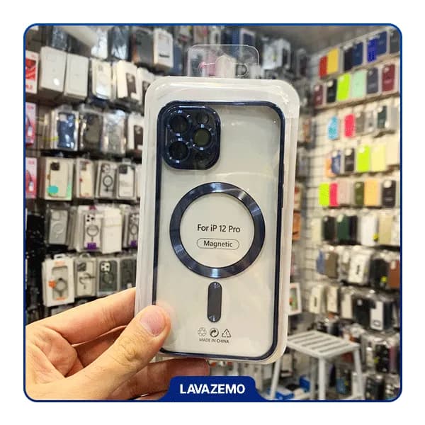 قاب اورجینال الکترواستاتیک Magsafe لنز گلس دار Apple iPhone 12 Pro