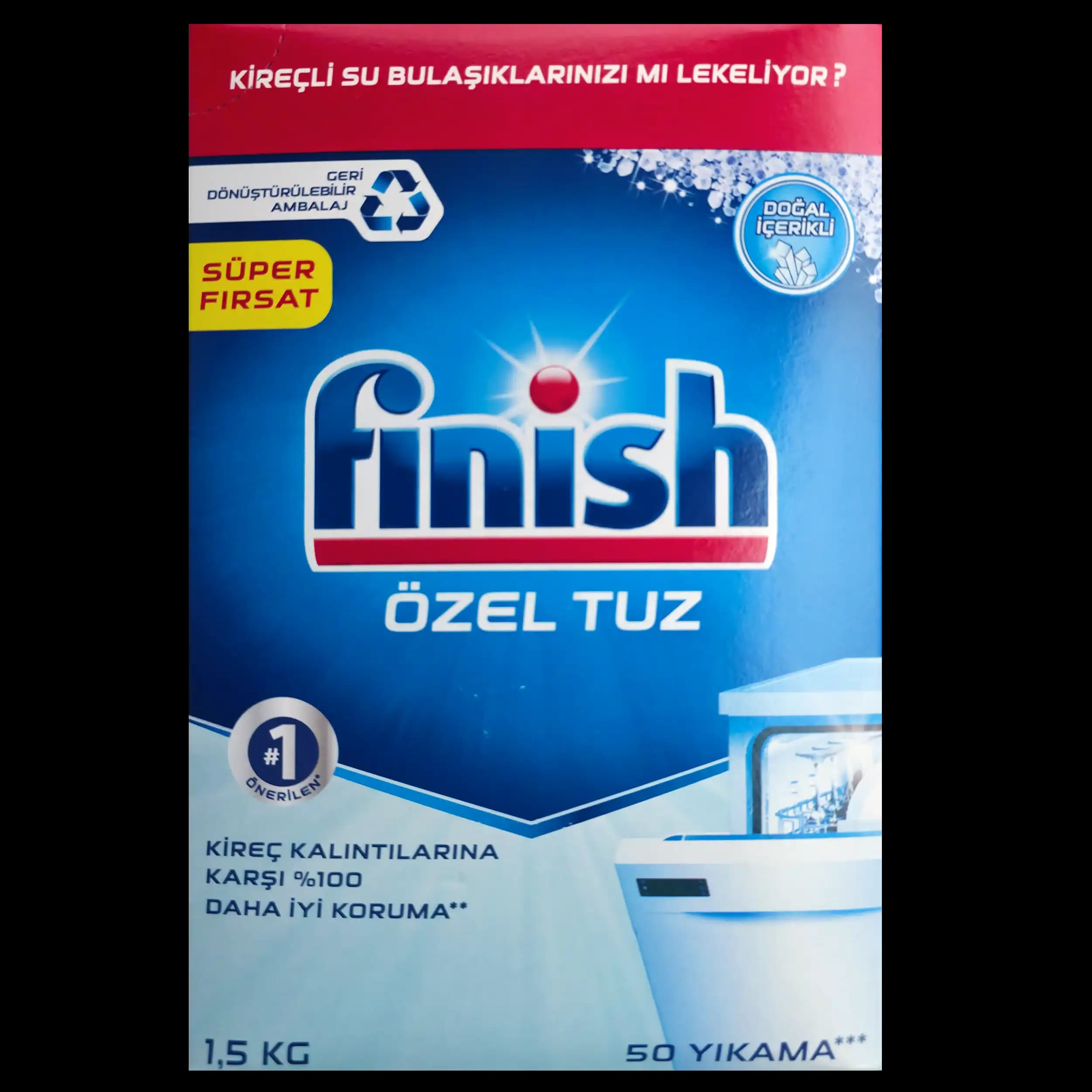 نمک ماشین ظرفشویی فینیش 1.5 کیلوگرم | Finish Dishwasher Salt (Özel Tuz)