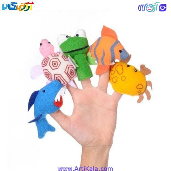 عروسک های انگشتی حیوانات دریایی شادی رویان — تصویر ۳