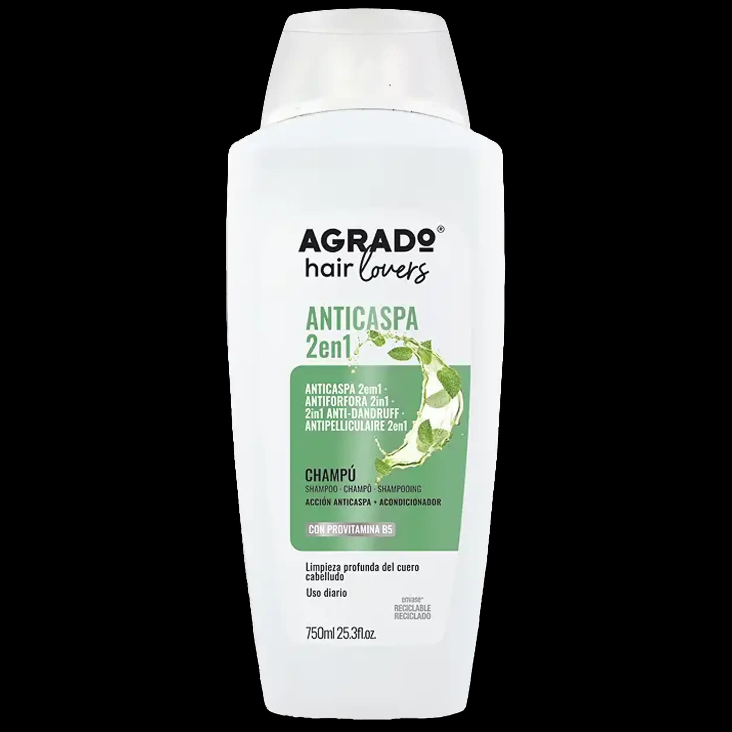 شامپو نرم کننده ضد شوره آگرادو | Agrado Shampoo Anti-Dandruff 2in1 750ml