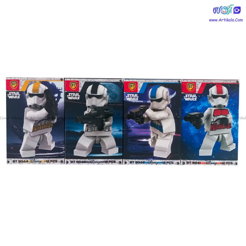 لگو مینی فیگور جنگ ستارگان کد bt9041-9044 سری 4 عددی