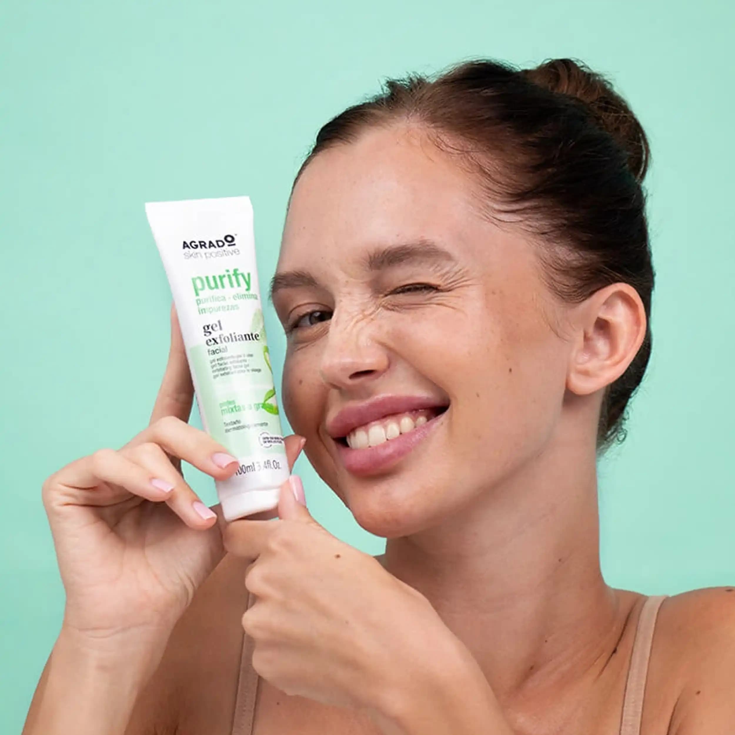 ژل لایه بردار صورت آلوئه ورا آگرادو | Agrado Purify Facial Exfoliating Gel 100ml — تصویر ۷