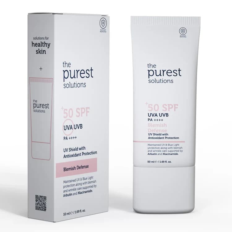 ضدآفتاب رنگی ضدلک و یکدستکننده رنگ پوست +SPF 50 پیورست — تصویر ۵