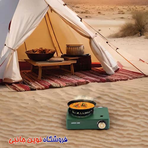 اجاق گاز سفری مینی گرین لاین مدل 4Burner mini قابل حمل | Green Lion 4burner mini Travel cassette stove ( تک / عمده ) — تصویر ۸