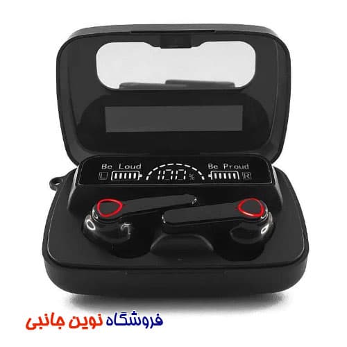 هدفون بلوتوث ایرپاد بی سیم مدل M19 دارای نویزکنسلینگ | M19 Wireless AirPods Bluetooth Headphone ENC (تک / عمده)