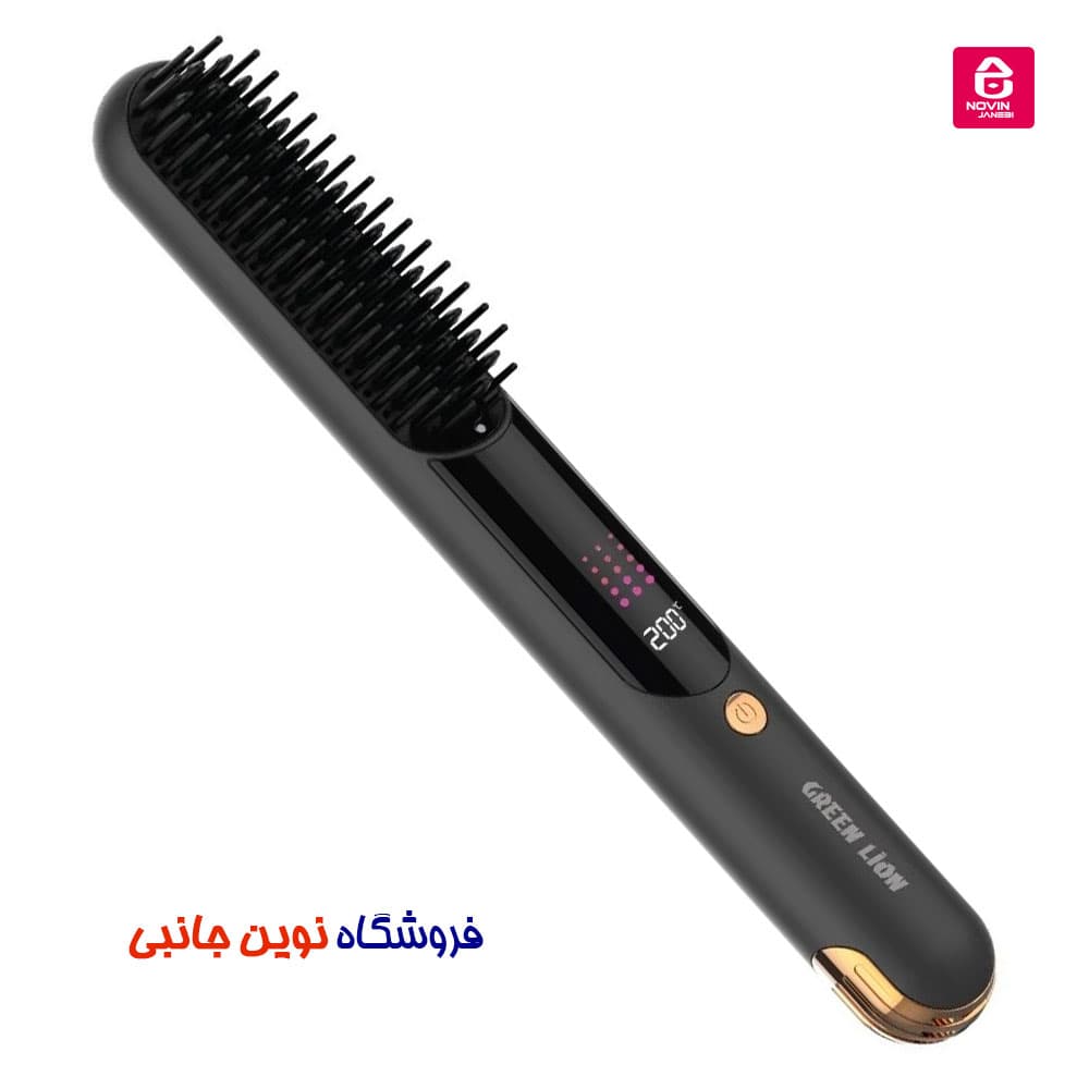 برس و شانه حرارتی صاف کننده مو گرین لاین مدل Infrared ا Green Lion Infrared Hair Comb GNINHAIRCBBK (تک/عمده)