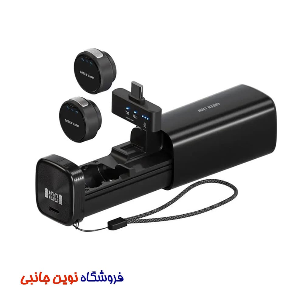 میکروفن بی سیم گرین لاین مدل GM-93X مخصوص دستگاه های تایپ سی ا Green Lion GM-93X Microphone Type-C GNGM93XMIC (تک/عمده)
