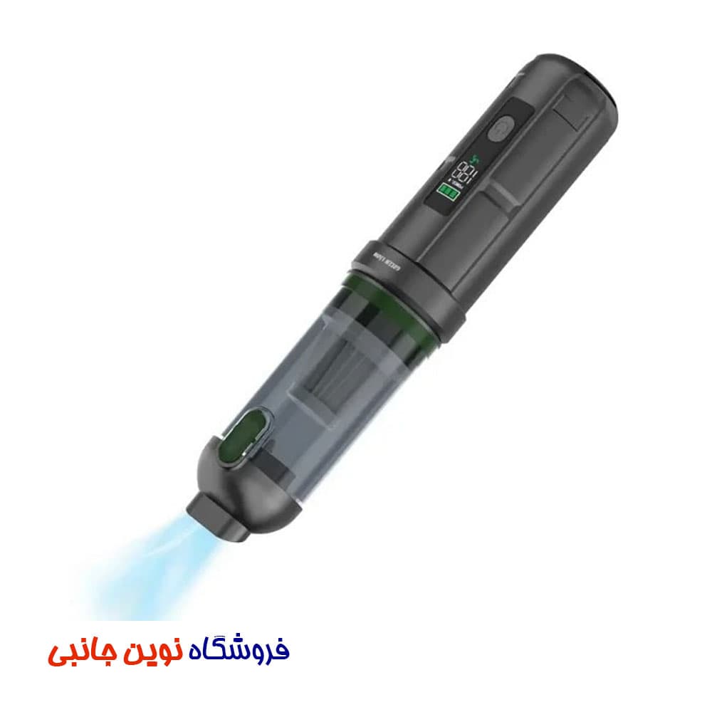 جارو شارژی و دمنده هوا گرین لاین مدل GLV-15 ا Green Lion GNGLV15VCGY GLV-15 Vacuum Cleaner with Air Blower & Air Duster (تک/عمده)