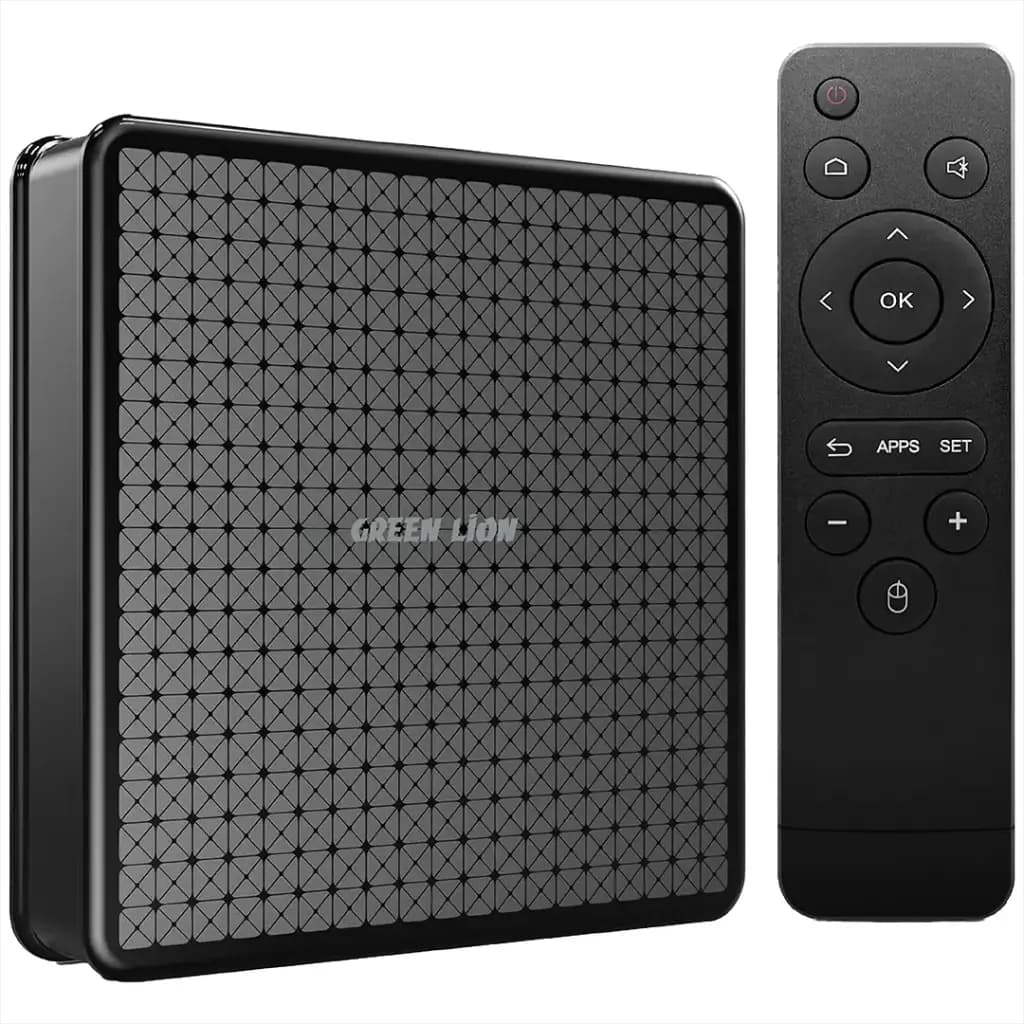 اندروید باکس مموری خور گرین لاین مدل GNANDTVBOX ا Green Lion Android TV Box 4K with Remote Control (تک/عمده) — تصویر ۵