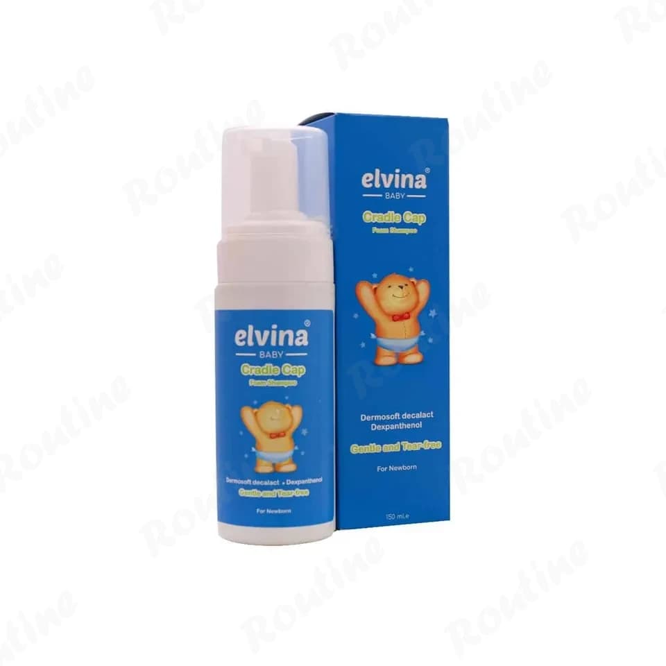 فوم شستشوی پوسته چرب سر نوزاد الوینا مدل Cradle Cap 150 میلی‌لیتر — تصویر ۲