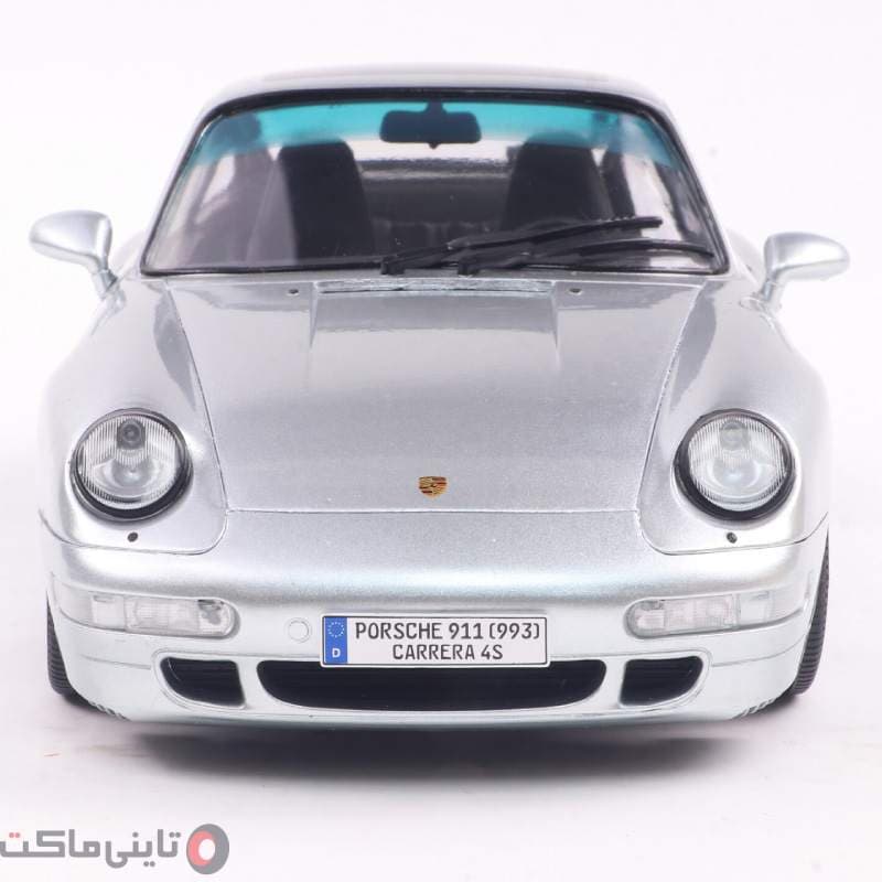 ماکت ماشین Porsche 911 (993) برند Solido نقره ای — تصویر ۵