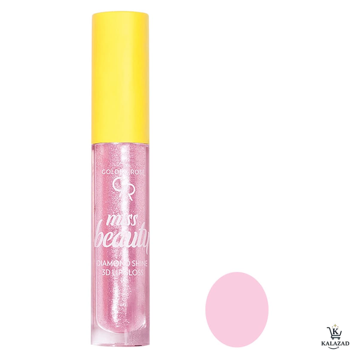 برق لب سه بعدی میس بیوتی Diamond Shine گلدن رز شماره 01 (Pink Trip) — تصویر ۱۰