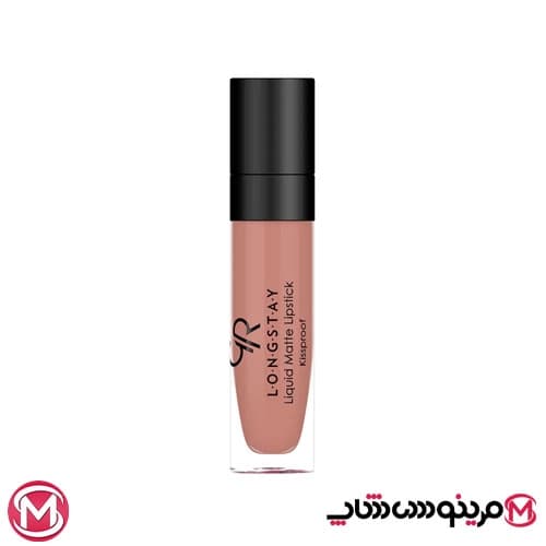 رژ لب مایع مات بادوام گلدن رز شماره 38 — تصویر ۶